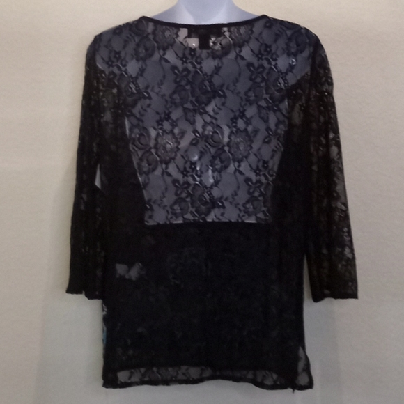 Karen Kane Lace Floral Embroidered  Top - Picture 7 of 14